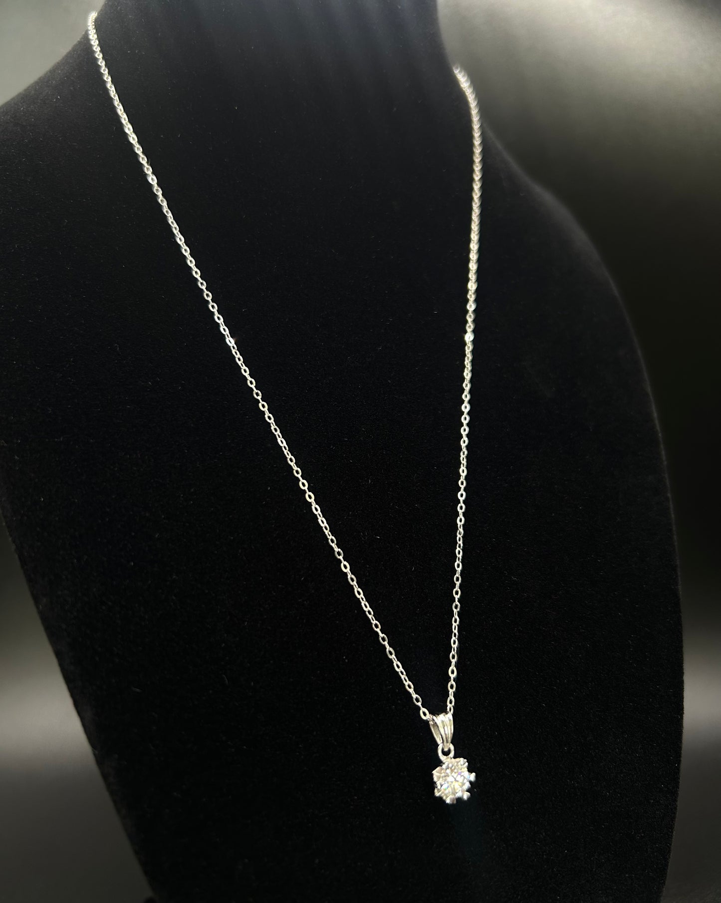 Moissanite Pendant Necklace