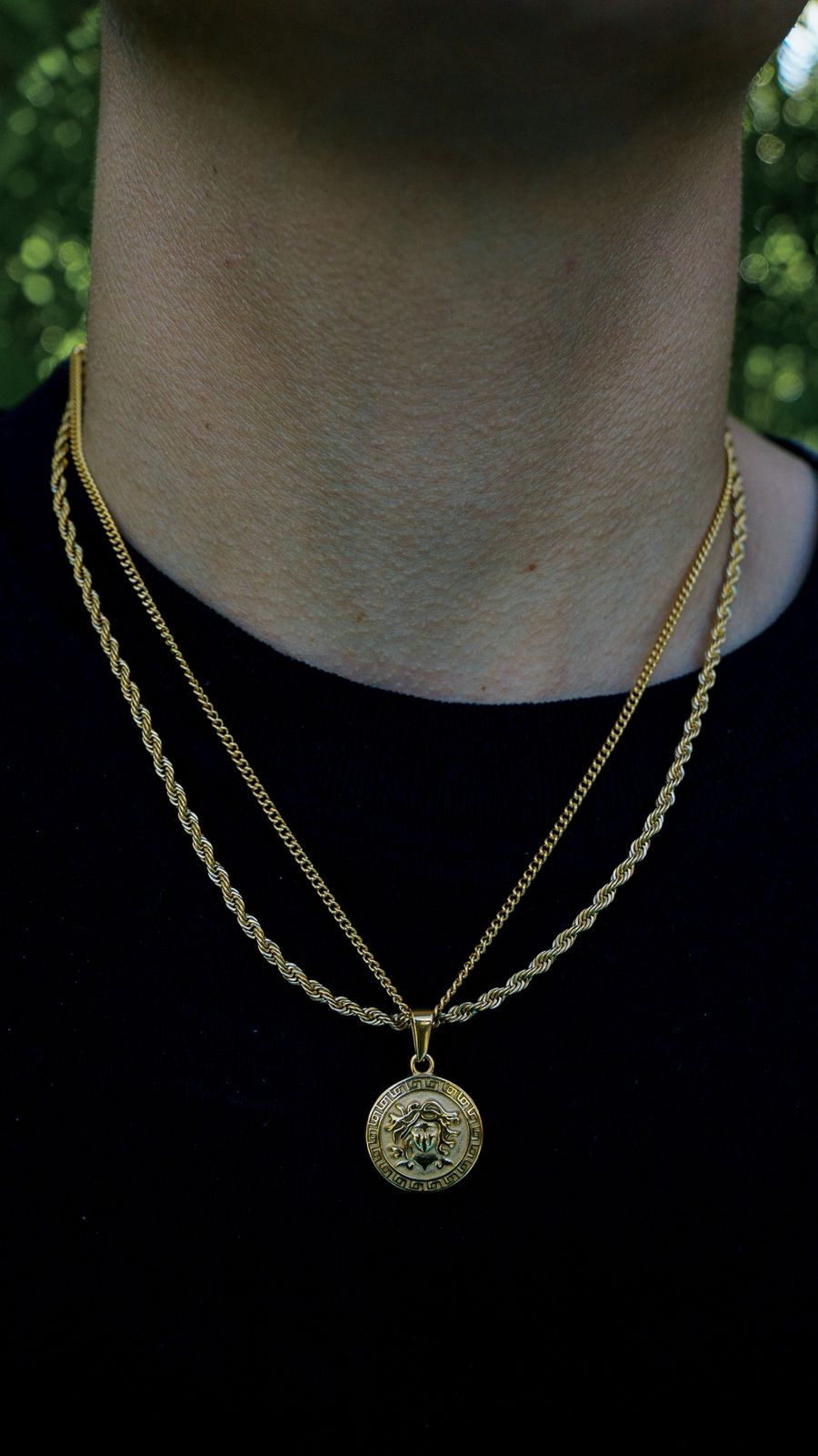 Medusa Pendant Necklace