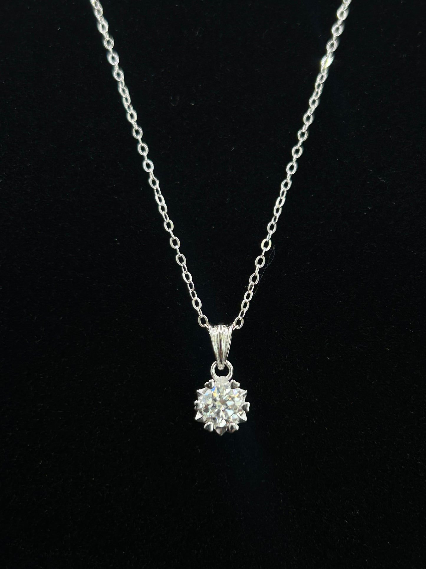 Moissanite Pendant Necklace