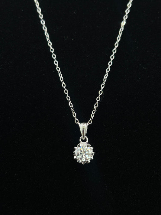 Moissanite Pendant Necklace