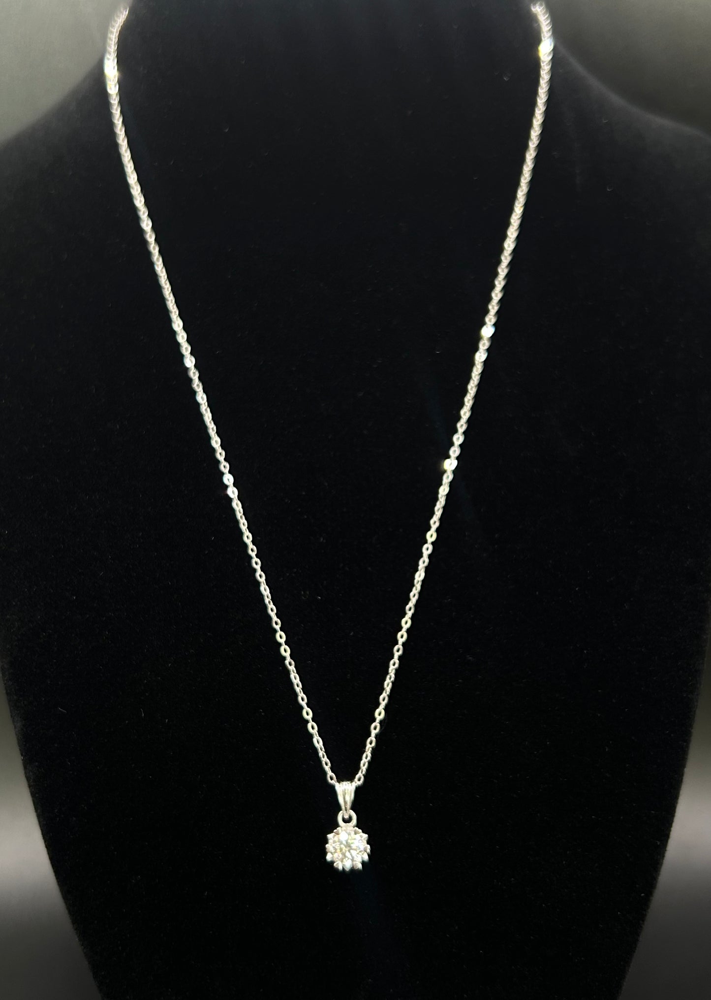 Moissanite Pendant Necklace